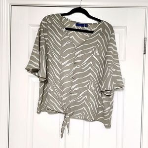 Apt. 9 Women's Gray Blouse Size Large
